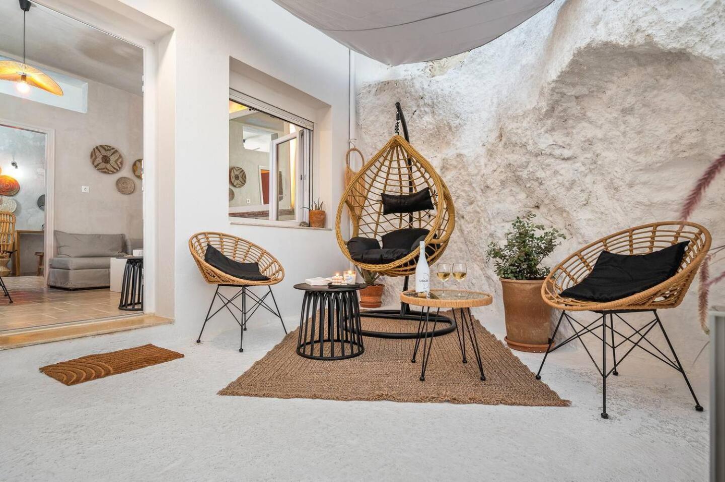 Hotel Casa Grotta With Sea & Cave View Matala Exterior foto