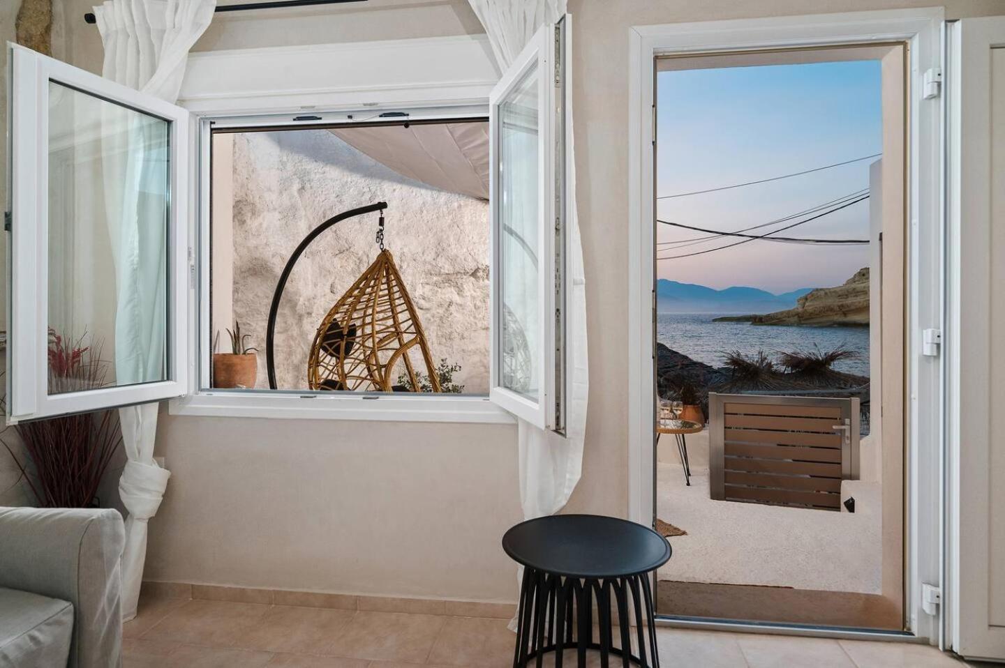 Hotel Casa Grotta With Sea & Cave View Matala Exterior foto