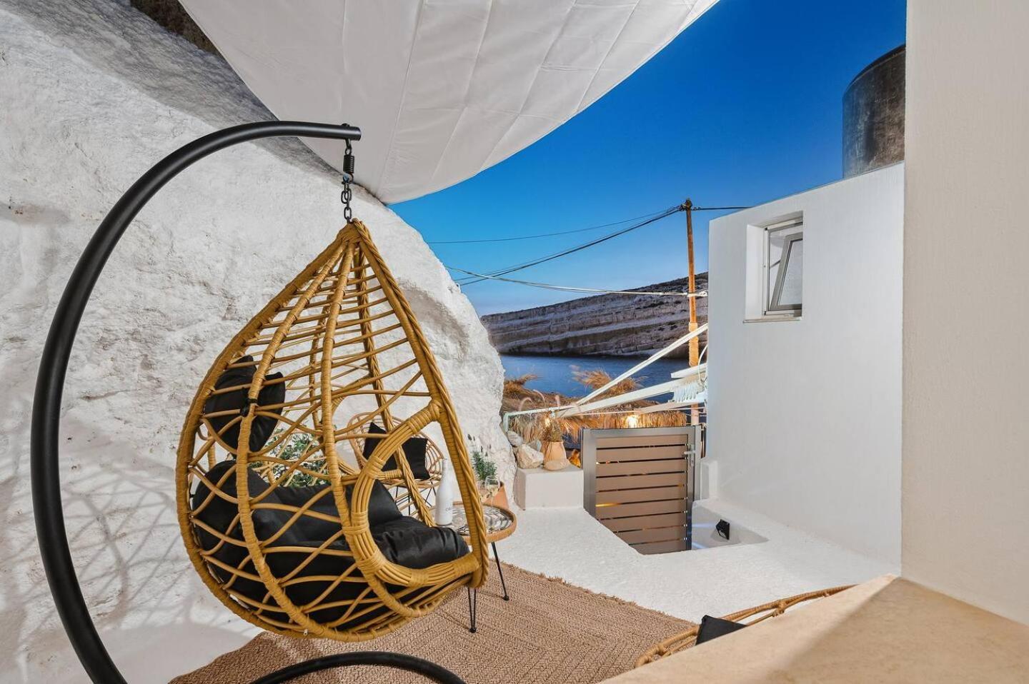 Hotel Casa Grotta With Sea & Cave View Matala Exterior foto
